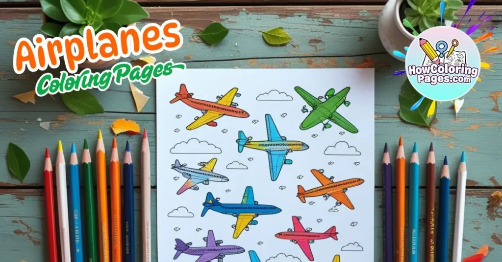 Airplanes Coloring Pages for Kids – Fun & Free PDF Printables