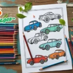 🚗 Cars Coloring Pages for Kids – Free Printable Fun on Wheels