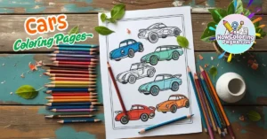 🚗 Cars Coloring Pages for Kids – Free Printable Fun on Wheels