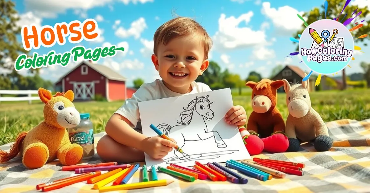 π΄ Horse Coloring Pages for Kids β Free Printable PDF Fun! 1 π΄ Horse Coloring Pages for Kids β Free Printable Fun!