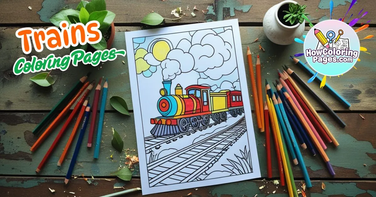 π Train Coloring Pages for Kids β Free PDF Printable Fun 1 π Train Coloring Pages for Kids β Free Printable Fun