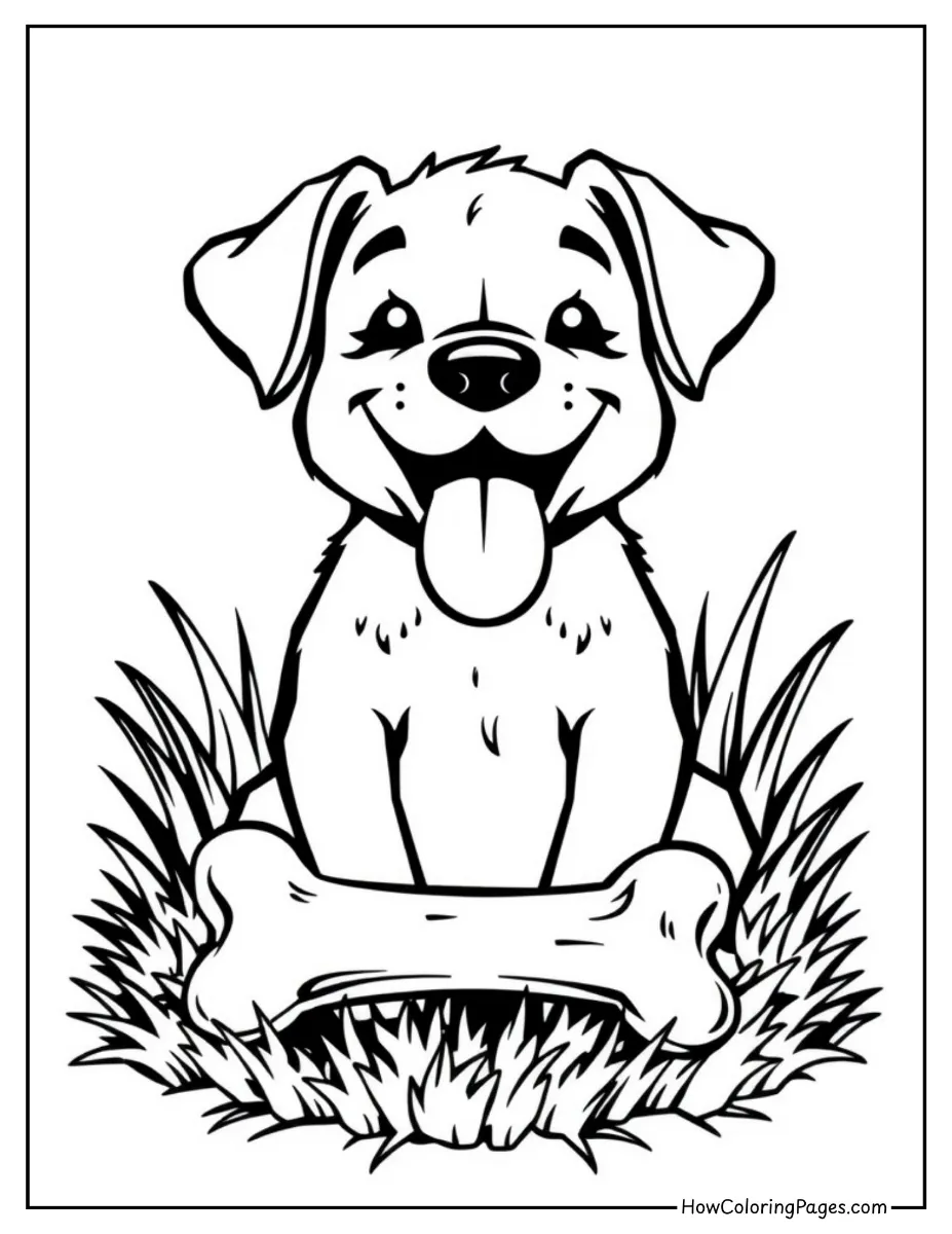 πΆ Dogs Coloring Pages for Kids β Free & Easy PDF Printable Fun! 2 dogs coloring page puppy with bone - πΆ Dogs Coloring Pages for Kids β Free & Easy PDF Printable Fun!