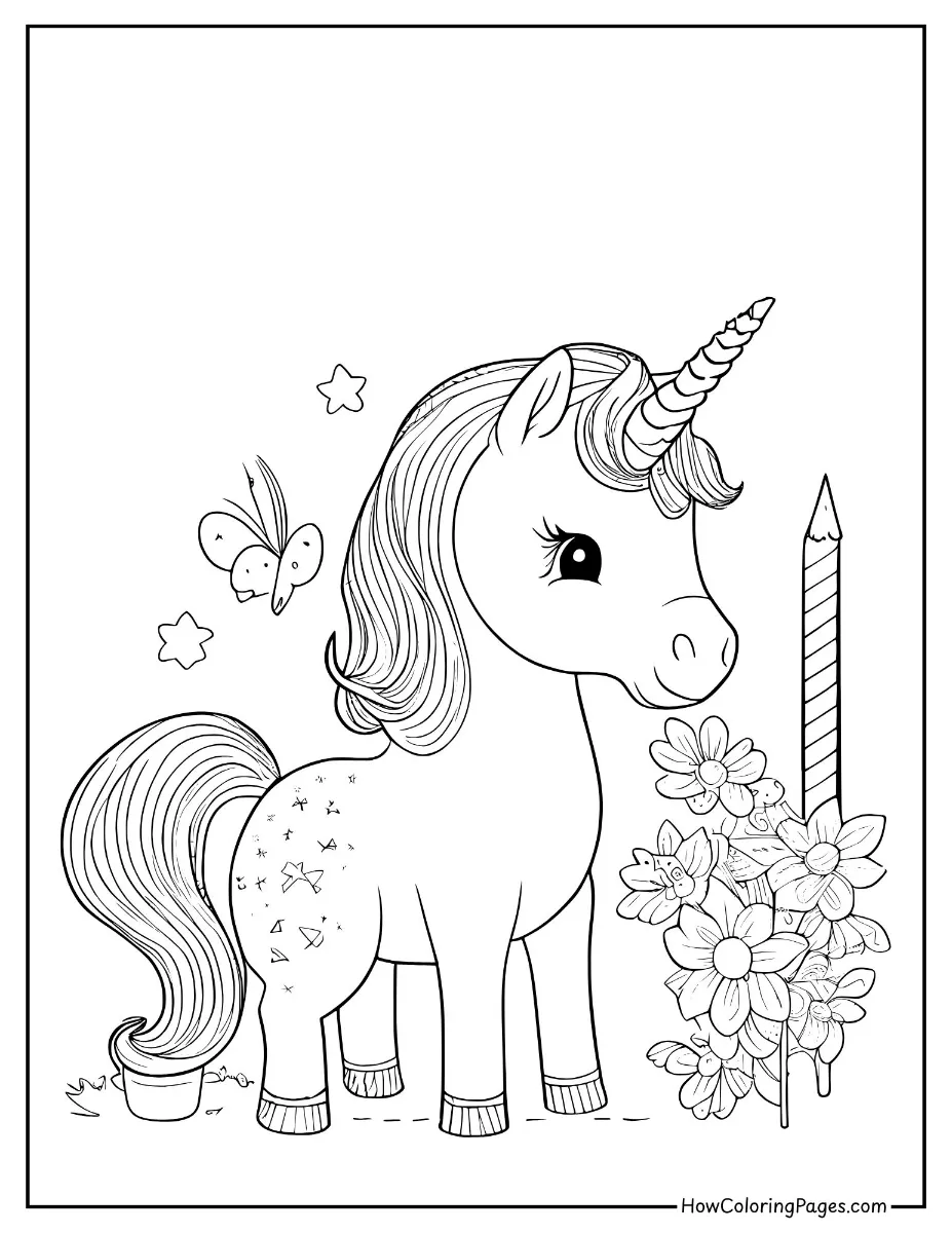 π΄ Horse Coloring Pages for Kids β Free Printable PDF Fun! 20 Printable unicorn coloring page with fantasy elements.