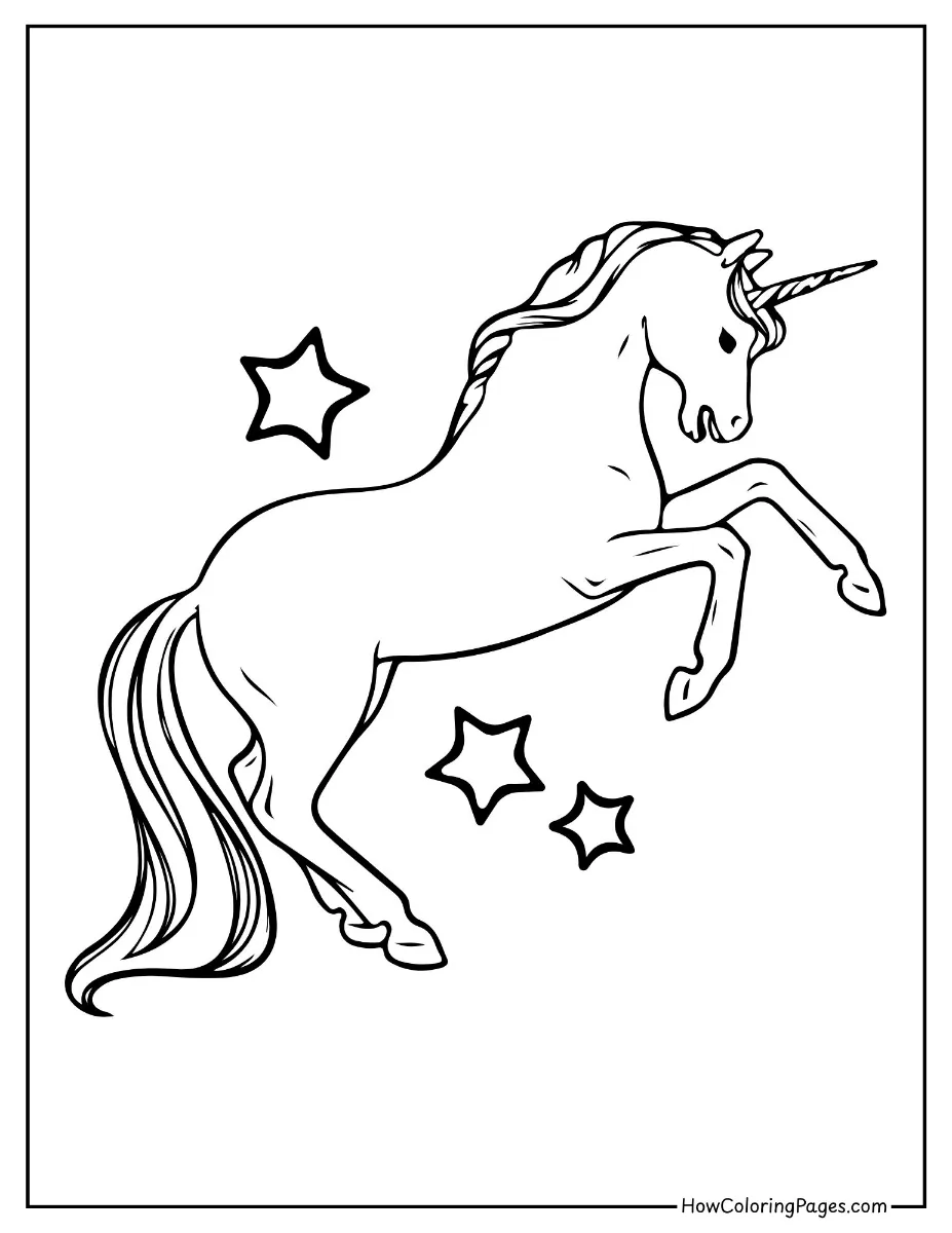 π΄ Horse Coloring Pages for Kids β Free Printable PDF Fun! 19 Easy unicorn coloring sheet for kids